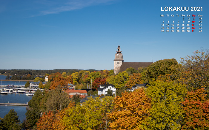 Lokakuun kalenterikuva
