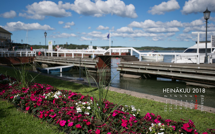 Heinäkuun kalenterikuva